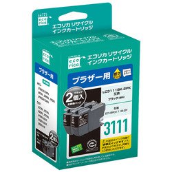 ヨドバシ.com - エコリカ Ecorica ECI-BR3111B-2P [LC3111BK-2PK互換