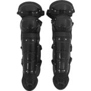 少年用ソフトボールキャッチャーレガース RG-100BK ブラック [キャッチャー用レガース]
