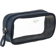 ラポルタ ペンポーチ クリアクリア ネイビーブルー LA-6360-15