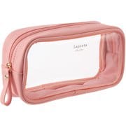 ラポルタ ペンポーチ クリアクリア ペールピンク LA-6360-27