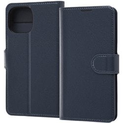 RT-P30ELC1/DN [iPhone 13 mini用 耐衝撃 手帳型 ケース シンプル マグネット ダークネイビー]