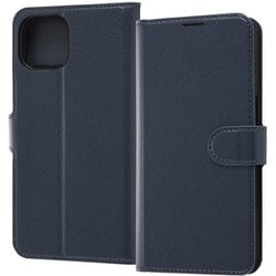 RT-P31ELC1/DN [iPhone 13用 耐衝撃 手帳型 ケース シンプル マグネット ダークネイビー]