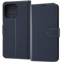RT-P32ELC1/DN [iPhone 13 Pro用 耐衝撃 手帳型 ケース シンプル マグネット ダークネイビー]
