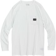 MHW ロゴレーベルロングスリーブポケットＴ OM9700 102 Fogbank Mサイズ [アウトドア カットソー メンズ]