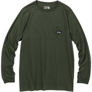 MHW ロゴレーベルロングスリーブポケットＴ OM9700 347 Surplus Green Lサイズ [アウトドア カットソー メンズ]