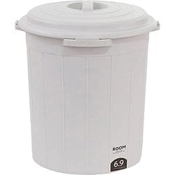 ゴミ箱 6.9L フタ付き グレー ルームペール プチ F2050