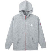 C3-UG101 070 M [ゴルフウェア メンズ テックウィーブ 3LSジップフーデッドスウェットシャツ Mサイズ オックスフォードグレー]