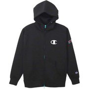 C3-UG101 090 L [ゴルフウェア メンズ テックウィーブ 3LSジップフーデッドスウェットシャツ Lサイズ ブラック]