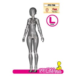 【バーゲン】ホビーベース　 1/12　素材ちゃん　未開封 S、M、Lサイズ ７体セット その他