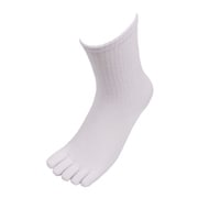 K-520 [女性用かかと付き5本指ソックス3P ホワイト F]