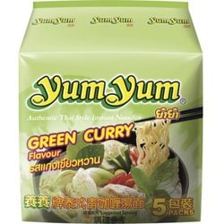 yumyum インスタントラーメン グリーンカレー味 70g×5食パック