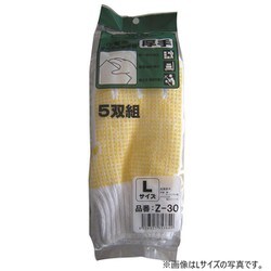 Z-30 [スベリ止め厚手5P ホワイト S]