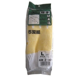 Z-30 [スベリ止め厚手5P ホワイト L]