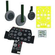 EDU644122 1/48 セイバー F.4 ルックプラス 計器盤 w/パーツセット （エアフィックス用） [プラモデル用パーツ]