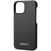 CSCEP-IP13BLK [iPhone 13 mini用 EURO Passione PU Leather Shell Case BLK]