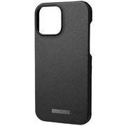 CSCEP-IP17BLK [iPhone 13 Pro Max用 EURO Passione PU Leather Shell Case BLK]
