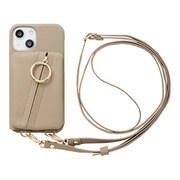 ML-CSIP21M-2CRBE [iPhone 13 mini用 Clutch Ring Case beige]