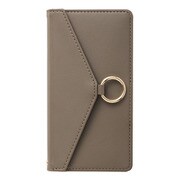 ML-CSDIP21L-2LRMC [iPhone 13用 Letter Ring Flip Case mocha]