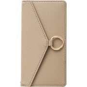 ML-CSDIP21L-2LRBE [iPhone 13用 Letter Ring Flip Case beige]