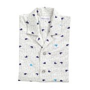 メンズパジャマ 綿100％ サテンストライプ Lサイズ グレー 1716175191901