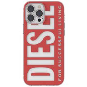 iPhone 13 Pro Max用 Clear Case Diesel Graphic FW21 red/white 47204
