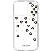 KSIPH-208-SFLBW [iPhone 13 Pro用 KSNY Protective Case - Scattered Flowers B/W]