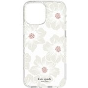 iPhone 13 Pro Max用 KSNY Protective Case - Hollyhock Floral Clear/Cream KSIPH-189-HHCCS