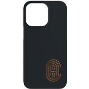 iPhone 13 Pro用 Coach Leather Slim Wrap Case - Retro C Sports B CIPH-104-RCBLK