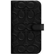 iPhone 13 mini用 Coach Leather Folio Case - Black Pebbled CIPH-091-BLKEB