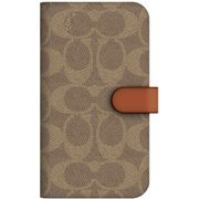 iPhone 13用 Coach Folio Case - Signature C Khaki CIPH-101-SCKHK
