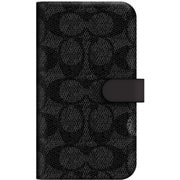 iPhone 13 Pro用 Coach Folio Case - Signature C Black CIPH-108-SCBLK