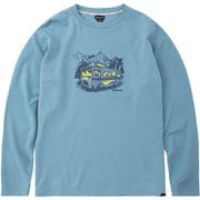 T/Cキャンプカープリント長袖Tシャツ T/C Camp Car L/S Tee TOMSJB59 (BGT)ブルーグランテ Lサイズ [アウトドア カットソー メンズ]