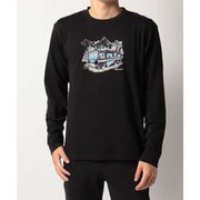 T/Cキャンプカープリント長袖Tシャツ T/C Camp Car L/S Tee TOMSJB59 (BK)ブラック Sサイズ [アウトドア カットソー メンズ]