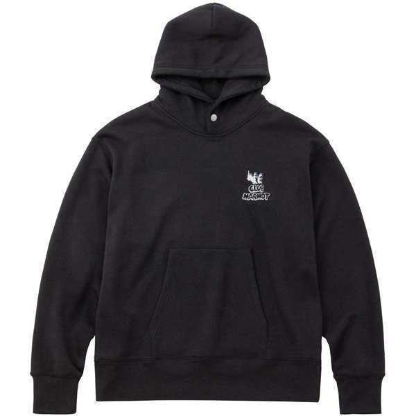 クラブマーモットスウェットパーカー CLUB MARMOT Sweat Parka TOUSJB72 (BK)ブラック XSサイズ [アウトドア スウェット ユニセックス]