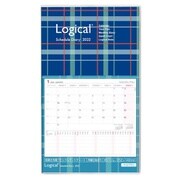 限定 ロジカルダイアリー2022 カバータイプ B5スリム チェックブルー NS-SB501-22CB