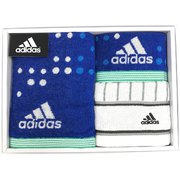 adidas アストラル スポーツタオル1枚/フェイスタオル1枚/タオルチーフ1枚 ブルー