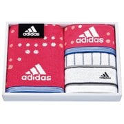 adidas アストラル スポーツタオル1枚/フェイスタオル1枚/タオルチーフ1枚 ピンク