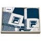 FILA スペラーレ スポーツタオル1枚/フェイスタオル1枚 ネイビーブルー