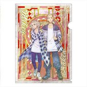 東京リベンジャーズ A4クリアファイル ブリリアントグラスアート ver. マイキー＆ドラケン [キャラクターグッズ]