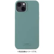 15167 [iPhone 13用 ソフトタッチシリコンケースモスグリーン]
