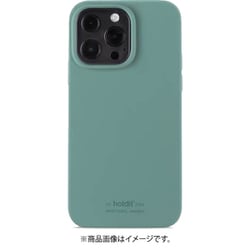 15173 [iPhone 13 Pro用 ソフトタッチシリコンケースモスグリーン]