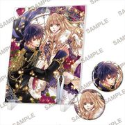 おこぼれ姫と円卓の騎士 アクリルパネル＆缶バッジセット A [キャラクターグッズ]