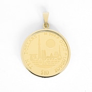 純金コイン（K18製ペンダント枠付） 2020 Tokyo 1/10oz