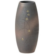 MR-1-2517 [信楽焼 へちもん 花瓶 金彩押花]