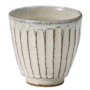 信楽焼 へちもん 湯呑 白釉彫 MR-3-3506