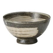 信楽焼 へちもん 飯碗 黒磯 MR-3-3493