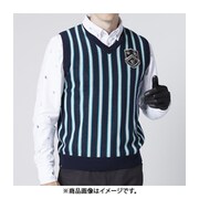 780800 M/NV [フィラゴルフ メンズ 21FW ニットベスト Mサイズ ネイビー]