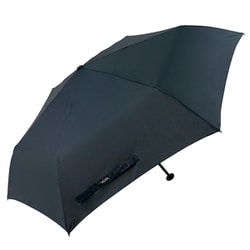 折りたたみ傘 極軽カーボン 50cm 6本骨 UV加工/超撥水/耐風 ブラック U350-0283BK1-BB