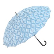 長傘 ダマスクプリント 16本骨 55cm ターコイズ T16DM155UH-TS