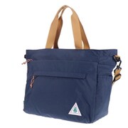 2018-40ネイビー [WOODS サークルトート型ボストンバッグ ネイビー]